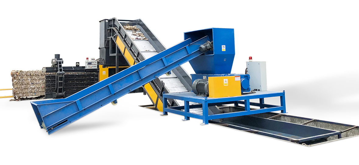 Dây chuyền sản xuất nghiền, phân loại và đóng gói rác cỡ lớn